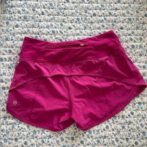 Lululemon Speed Up High Rise Lined Shorts 4 Tall